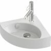 Lave-mains D'angle Percé 1 Trou Livré Sans Bonde 34 X 34 Cm JACOB DELAFON