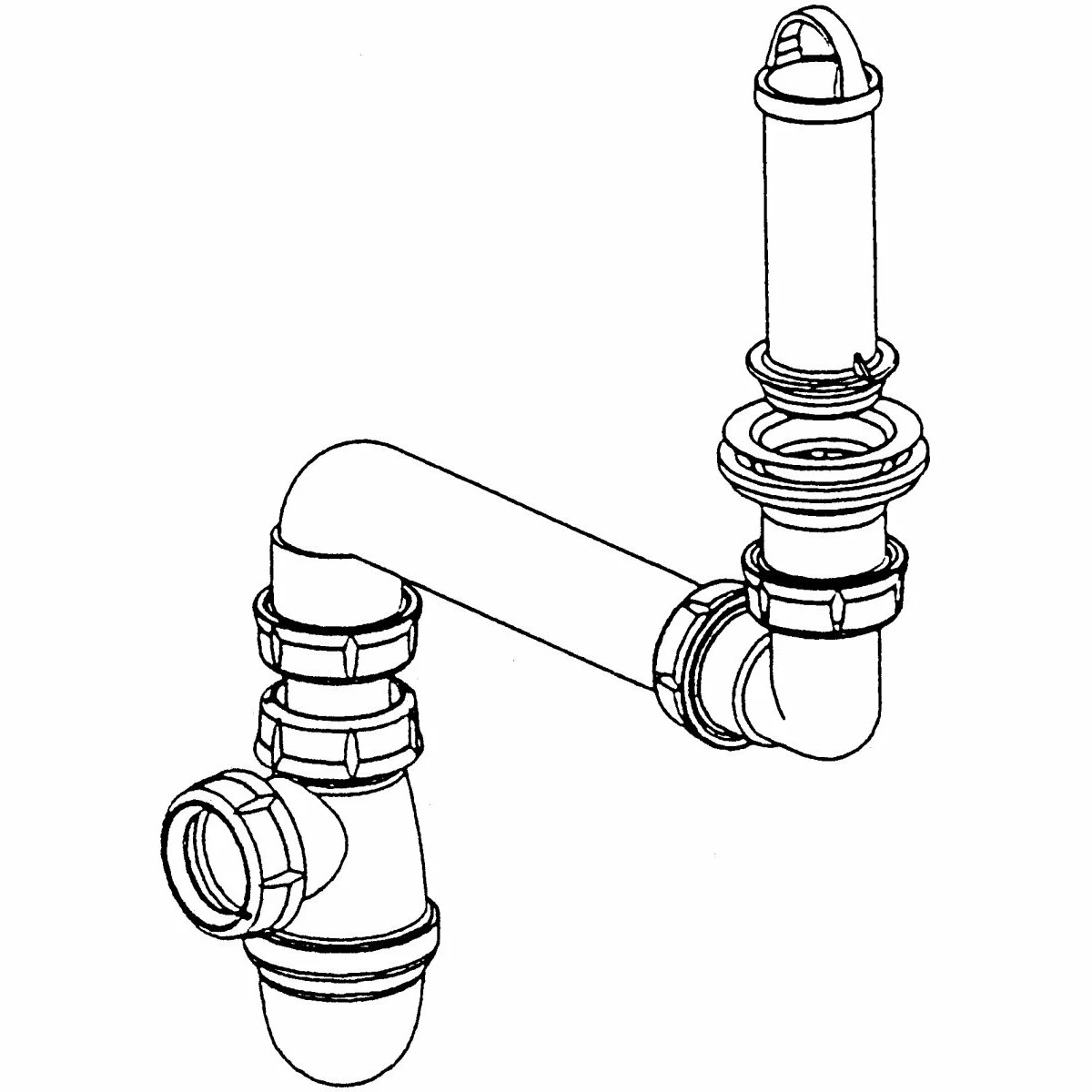 Bonde à Surverse En Polypropylène JACOB DELAFON 1 Bonde à Surverse En Polypropylène JACOB DELAFON