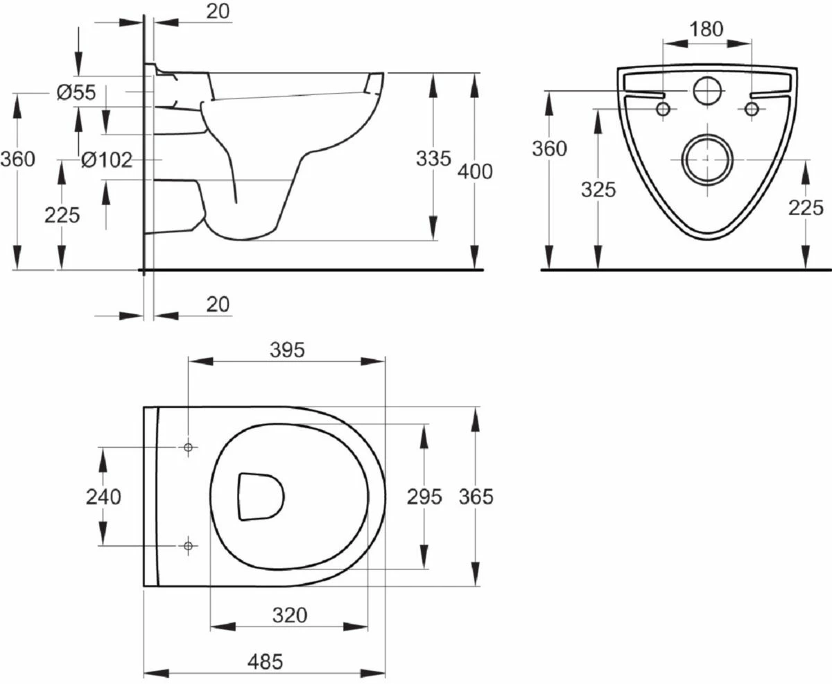 Cuvette Suspendue Compacte ODEON UP Blanc JACOB DELAFON 2 Cuvette Suspendue Compacte ODEON UP Blanc JACOB DELAFON – Image 2