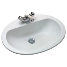 Vasque Monotrou VISA 2 56x43cm Blanche à Encastrer Par Dessus JACOB DELAFON